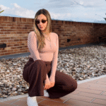 Ref. 105-1: Pantalón clásico recto sin prenses - Moka