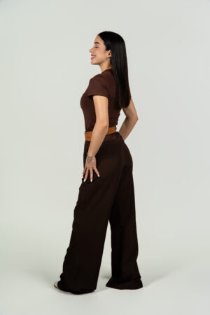 Ref.113: Básica Estilo Body Manga corta Y Pantalón 1 prense - Moka - Image 4