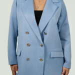 Ref.112-1: Blazer Elegante -Hueso Azul bebé