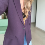 Ref. 117: Blazer Largo Semi-Oversize Berenjena