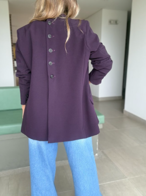 Ref. 117: Blazer Largo Semi-Oversize Berenjena - Image 2