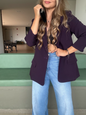 Ref. 117: Blazer Largo Semi-Oversize Berenjena - Image 3