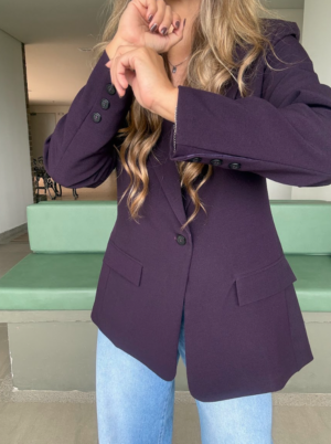 Ref. 117: Blazer Largo Semi-Oversize Berenjena - Image 5