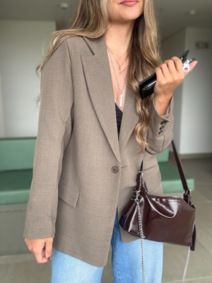 Ref. 117: Blazer Largo Semi-Oversize Verde Trigo - Image 6