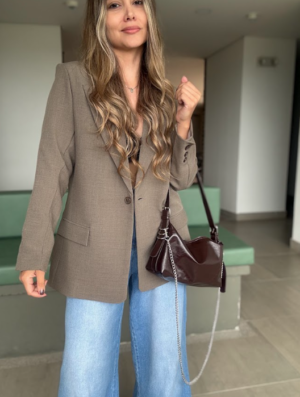 Ref. 117: Blazer Largo Semi-Oversize Verde Trigo - Image 4